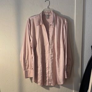 H&M Light Pink Button-Up Blouse